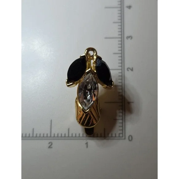 Vintage Trifari Rhinestone Jewelry Set, Choker, Earrings, Bracelet - Signed - Picture 8 of 11